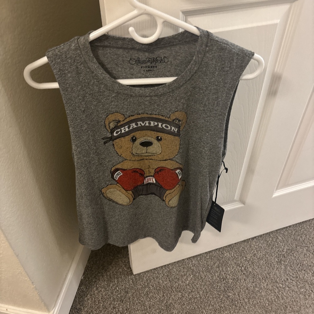 Lauren moshi teddy bear tank top brand new extra small